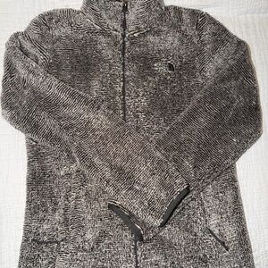 The North Face Women’s Black and Gray Zip-Up Sweater